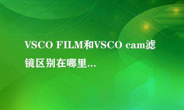 VSCO FILM和VSCO cam滤镜区别在哪里？实验证明