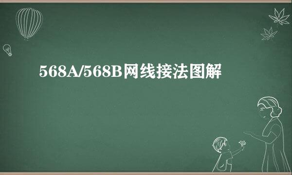 568A/568B网线接法图解