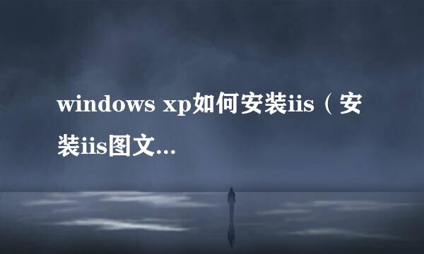 windows xp如何安装iis（安装iis图文配置教程）