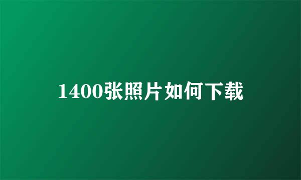 1400张照片如何下载