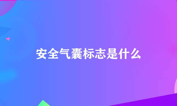 安全气囊标志是什么