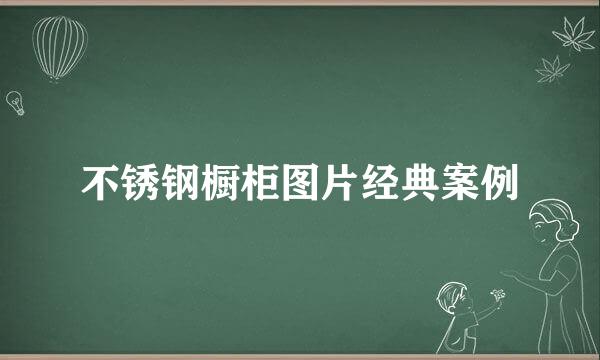 不锈钢橱柜图片经典案例