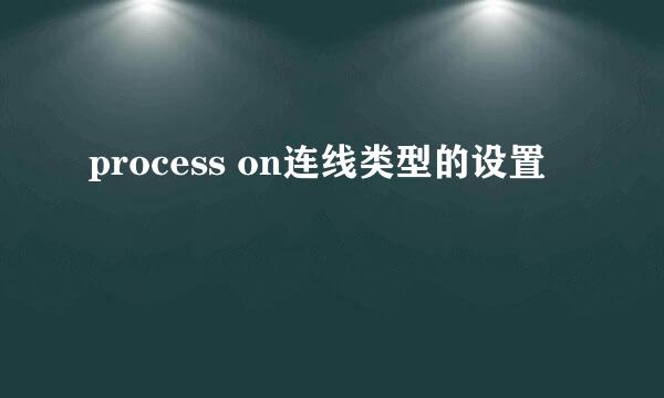 process on连线类型的设置