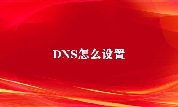 DNS怎么设置