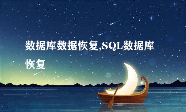 数据库数据恢复,SQL数据库恢复