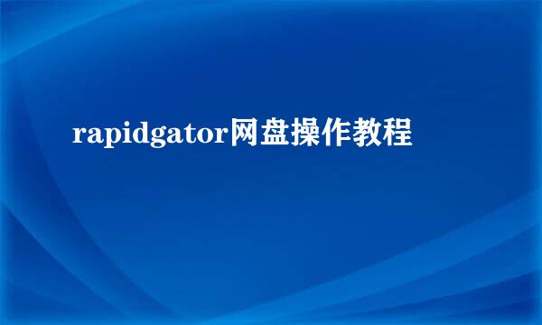 rapidgator网盘操作教程