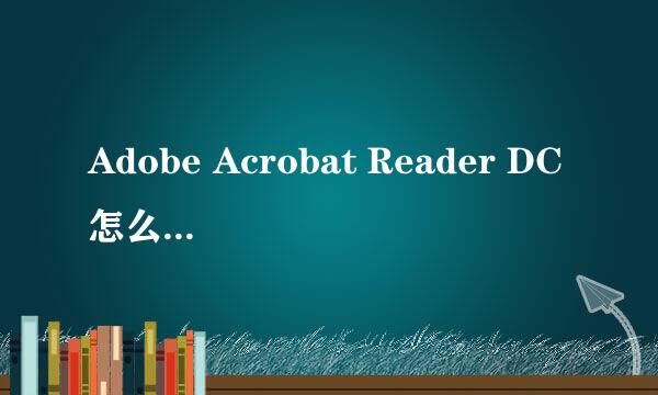 Adobe Acrobat Reader DC怎么切换中文