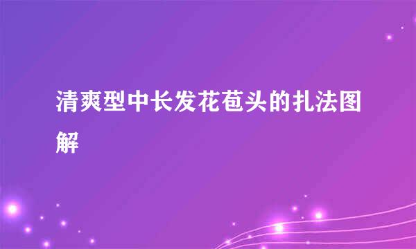 清爽型中长发花苞头的扎法图解