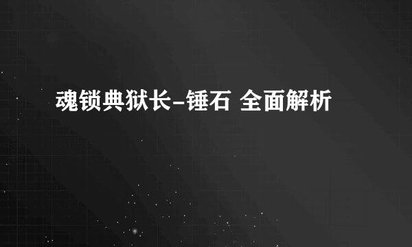 魂锁典狱长-锤石 全面解析