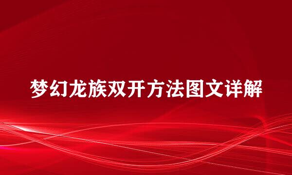 梦幻龙族双开方法图文详解