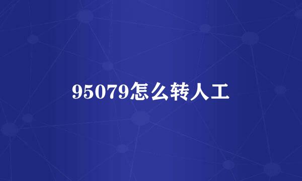 95079怎么转人工