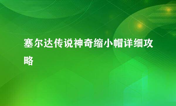 塞尔达传说神奇缩小帽详细攻略