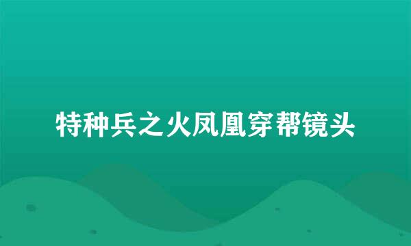 特种兵之火凤凰穿帮镜头