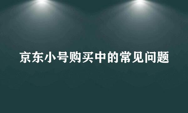 京东小号购买中的常见问题