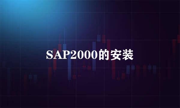 SAP2000的安装