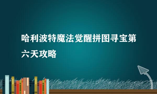 哈利波特魔法觉醒拼图寻宝第六天攻略