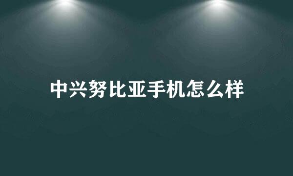 中兴努比亚手机怎么样