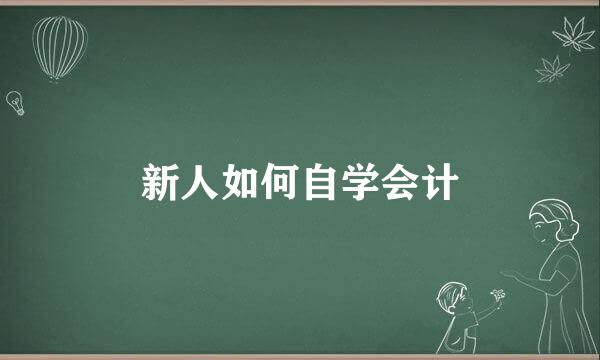 新人如何自学会计