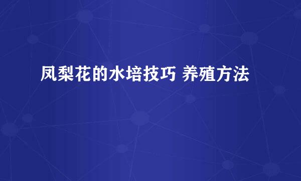 凤梨花的水培技巧 养殖方法