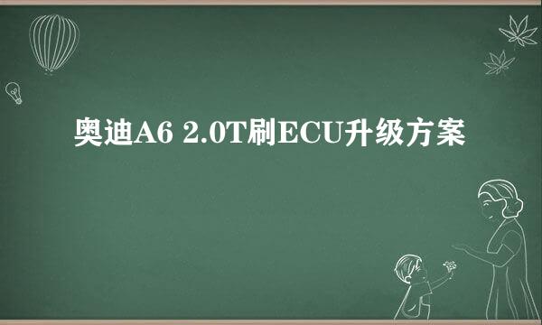 奥迪A6 2.0T刷ECU升级方案