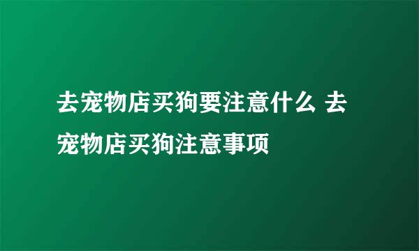 去宠物店买狗要注意什么 去宠物店买狗注意事项