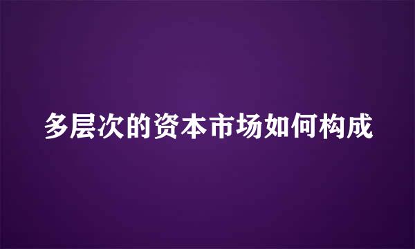 多层次的资本市场如何构成