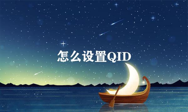 怎么设置QID