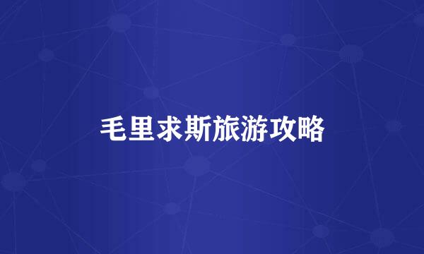 毛里求斯旅游攻略