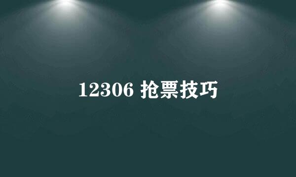 12306 抢票技巧