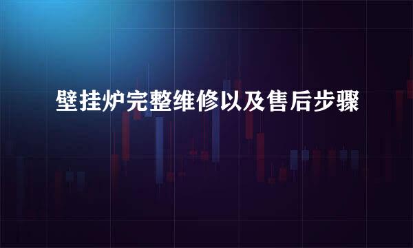 壁挂炉完整维修以及售后步骤