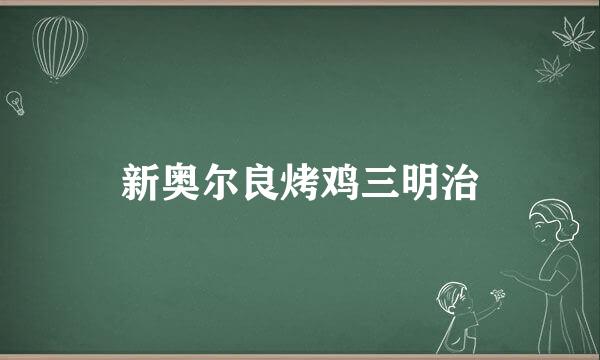 新奥尔良烤鸡三明治