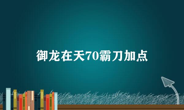 御龙在天70霸刀加点