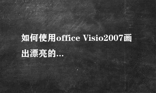 如何使用office Visio2007画出漂亮的网络流程图