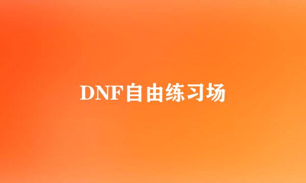 DNF自由练习场