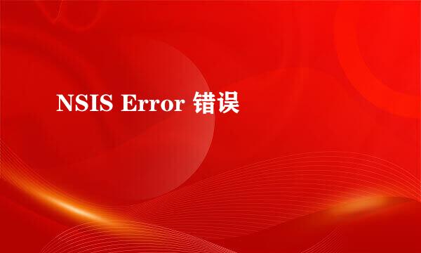 NSIS Error 错误