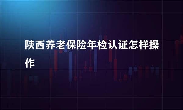 陕西养老保险年检认证怎样操作