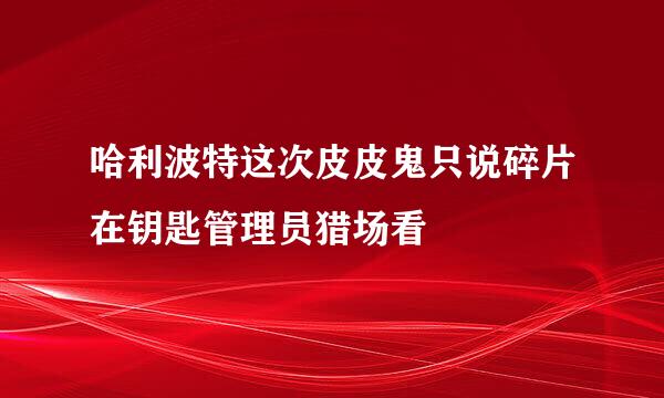 哈利波特这次皮皮鬼只说碎片在钥匙管理员猎场看