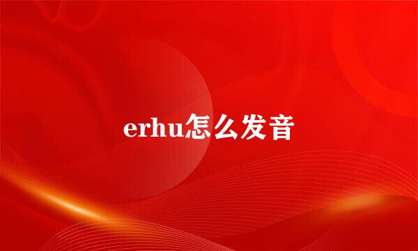 erhu怎么发音