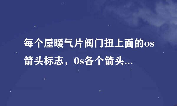 每个屋暖气片阀门扭上面的os箭头标志，0s各个箭头方向那个是关那个是开