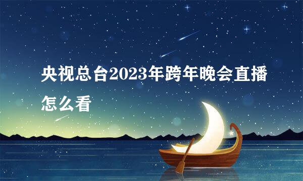 央视总台2023年跨年晚会直播怎么看