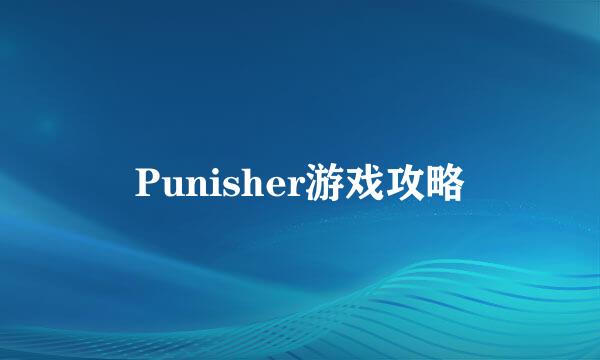 Punisher游戏攻略