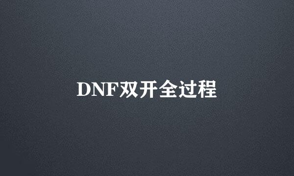 DNF双开全过程