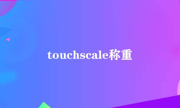 touchscale称重