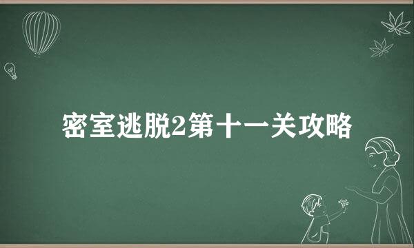 密室逃脱2第十一关攻略