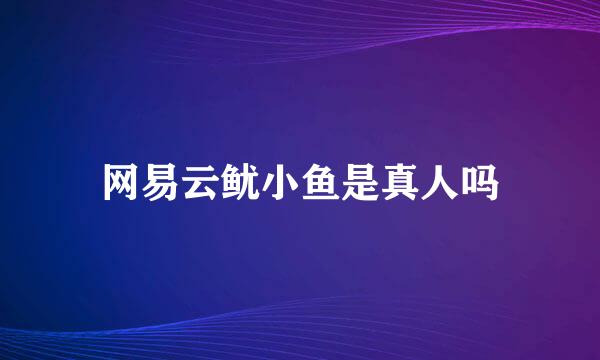 网易云鱿小鱼是真人吗