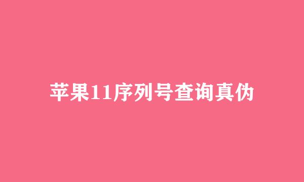 苹果11序列号查询真伪