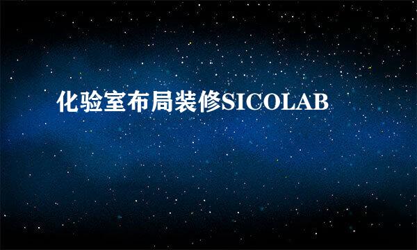 化验室布局装修SICOLAB